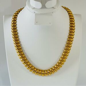 Vintage Avon Gold Tone Link Classic Necklace, 18” Marked AVON